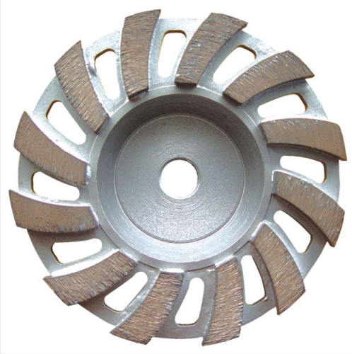 Fan Shape Diamond Grinding Cup Wheel untuk Konkrit / Penggunaan Batu