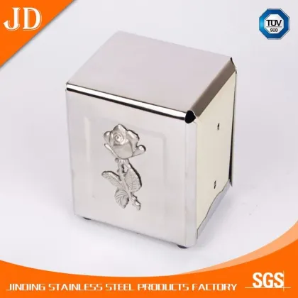 wholesale price stainless steel metal tablecraft napkin dispenser holder