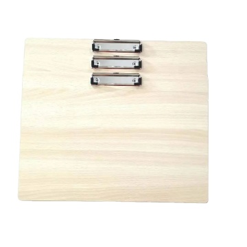Low Profile Hardboard Wooden Clipboard with Pen for Classrooms and Offices