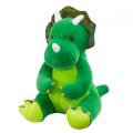 Green Sitting Triceratops Dinosaur Plush Toy