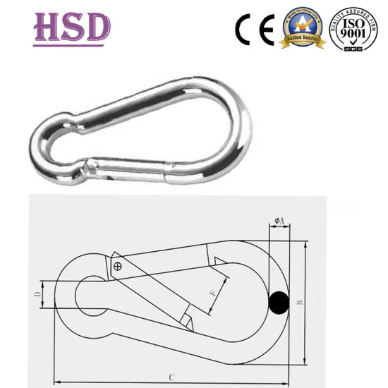 Zinc Plated DIN5299c Snap Hook and Quick Link