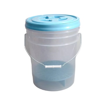Customized 5 Gallon Transparent Car Wash Bucket with Gamma Lid