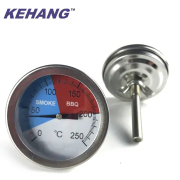 52mm BBQ Grill Oven Thermometer - Installable Bimetal Temperature Gauge