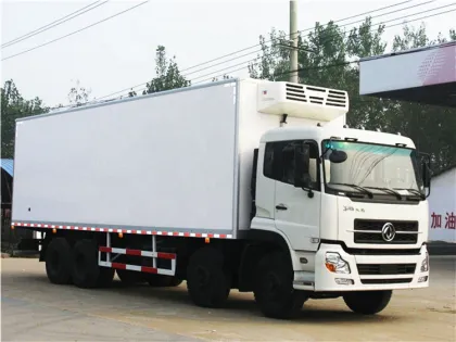 59cbm 8x4 China new dongfeng thermo king 20ft thermo king refrigerator cold chain truck