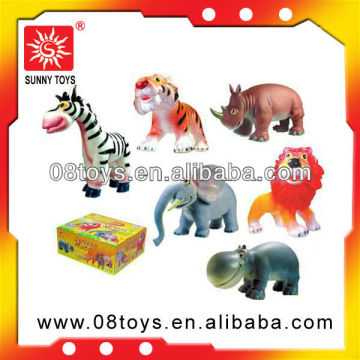 alibaba china shantou factory pvc zoo animal set toy for children