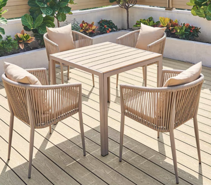 Transferred print outdoor table