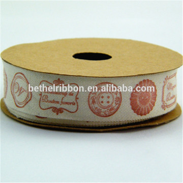 Top level top sell cotton taffeta printed ribbon