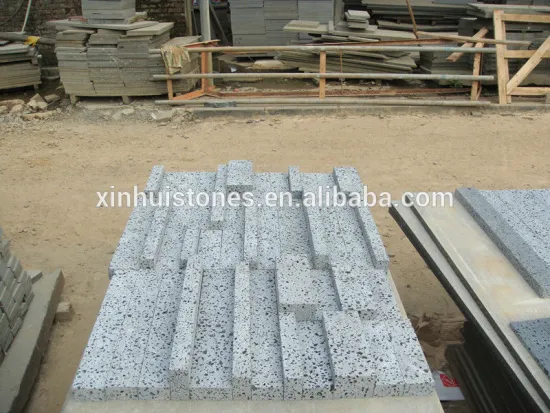 high quality sawn cut volcanic lava basalt stone for wall from China