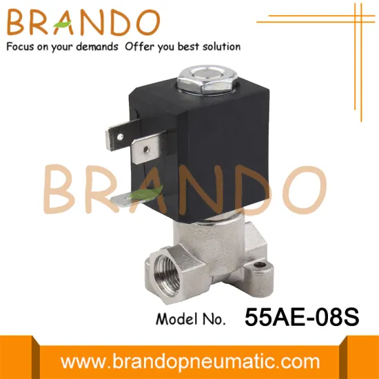 2 Way Stainless Steel Coffee Machine Solenoid Valve 1/8''