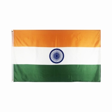 Hurtownia poliestrowa flaga Indii z nadrukiem banner 3x5