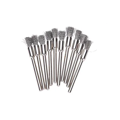 10Pcs Blades Steel Wire Wheel Brush Dremel Rotary Tool For Mini Drill Dremel Tools Polishing Dremel Accessories 3x5mm