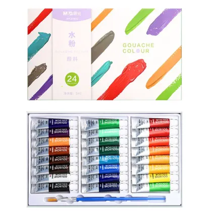 M&G Premium 24 Colour 5ml Artist's Gouache Set