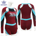 Xüsusi Maroon Cheerleading Uniformalar Seksual Cheerleading yubka