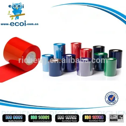 Super Durable Resin Ribbon High Quality Compatible with Zebra Datamax Ricoh Barcode Printer Standard TTR Color Wax-Resin Ribbon