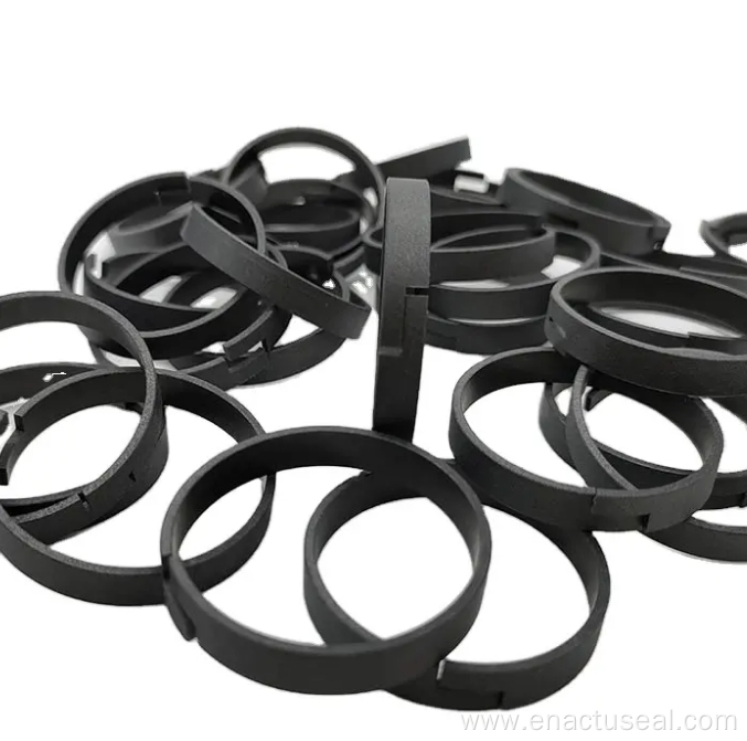 Carbon filled ptfe piston shaft sealing