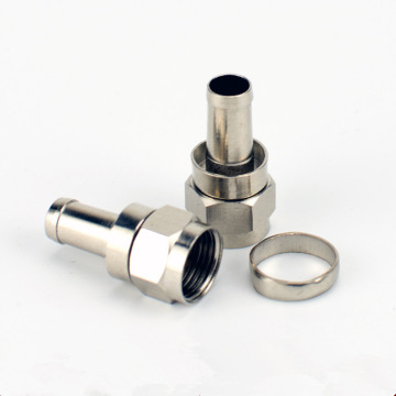 High-Quality Nickel Plated TV Connector F Coaxial Male for Cable TV and Antenna