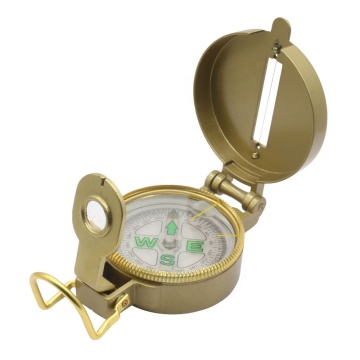Metal Case Floating Luminous Dial Foldable Engineer Compass