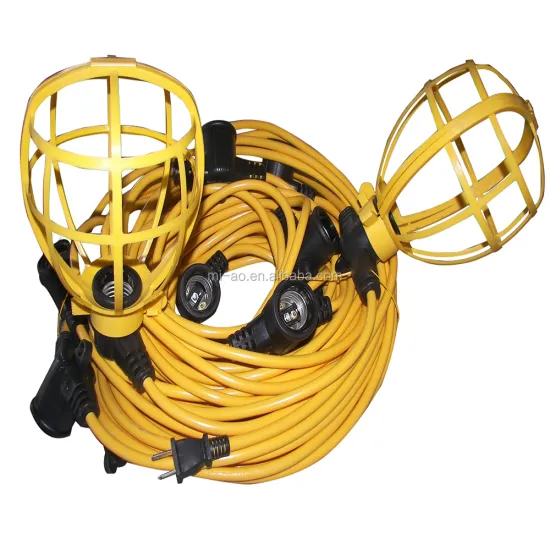 Temporary Construction Plastic Cage String Lights - 25FT, 50FT, 100FT