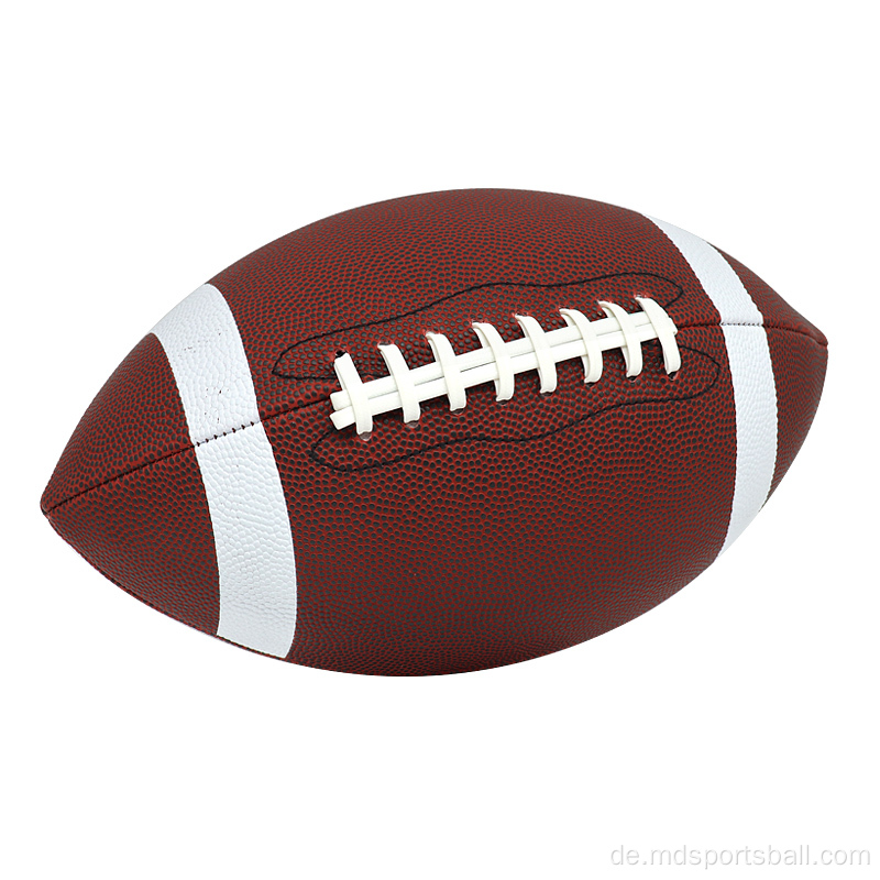 Leder American Football Ball Logo Größe 9