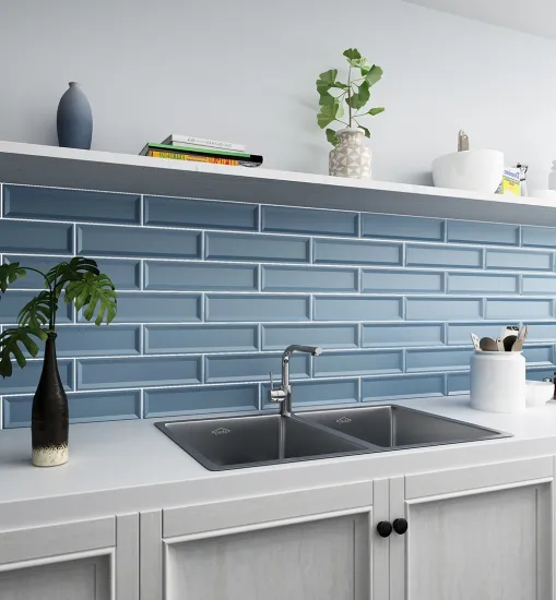 Handmade subway tile for Kitchen bathroom serene relaxing style