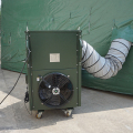 Sistema de ar condicionado de abrigo militar portátil