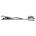 2-In-1 Silver Stainless Steel Coffee Scoop With Clip