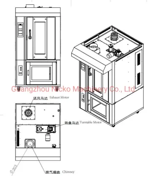 20trays 20kw Electric Combination Rotary Oven with Bread Proofer for Bakery Shop