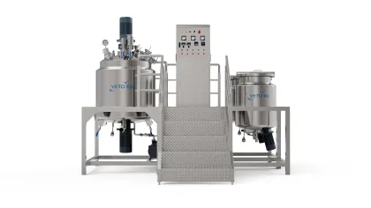 1000L Automatic Cosmetics Manufacturing Machinery: Vacuum Emulsifier Mixer