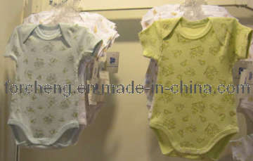Printed Cotton Jersey Baby Bodysuit
