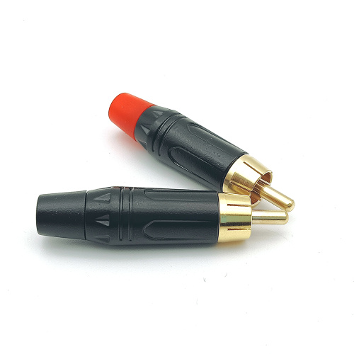 Straight Soldering RCA Male Audio Speaker Plug Adapter