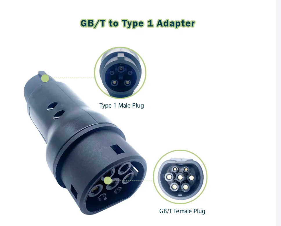 32a Type1 To Gbt Ev Charger Adapter Connector, High Quality 32a Type1 ...