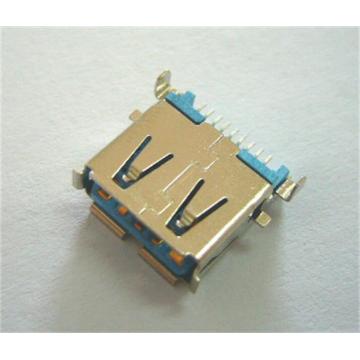 USB Type Receptacle Sink SMT With Flag Pegs