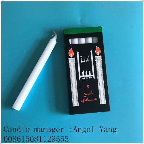 Libya bright black box 10pcs candles