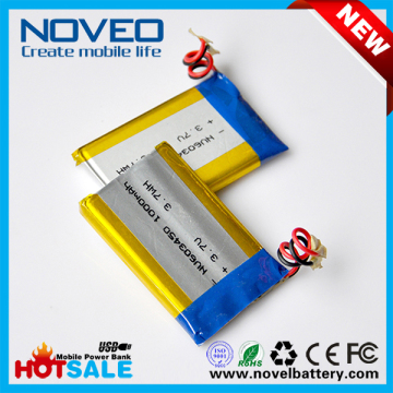 New Wholesale Rechargeable Li Polymer Battery 3.7V 1000mAh