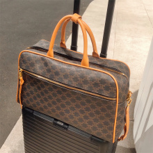 Simple Brown Luxury Travel Duffel Bags for Women