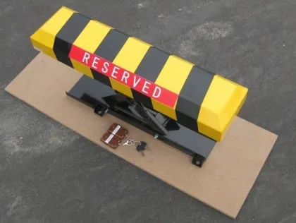 Rechargeable Battery Road Safety Equipments Parking Space Lock Operated By Remote Control