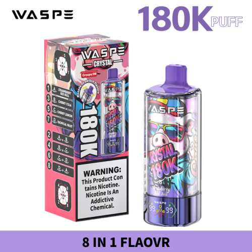 Waspe 180k 180000 Puffs Disposable Vape With Screen