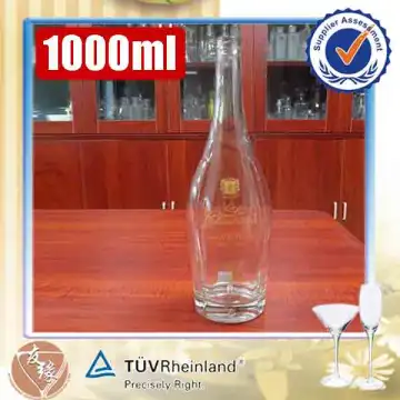 Gift Packing Bottle Packaging and V.S.O.P Label High quality brandy 1000 ml Empty Brandy Bottle Cork