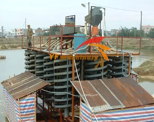 copper ore spiral chute /chrome gold mine spiral chute