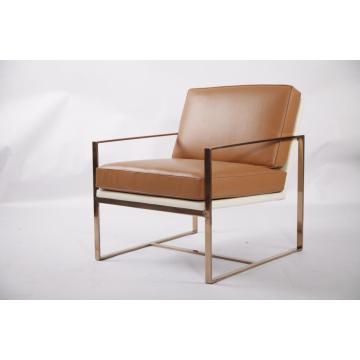 golden finished stainless steel angles chair