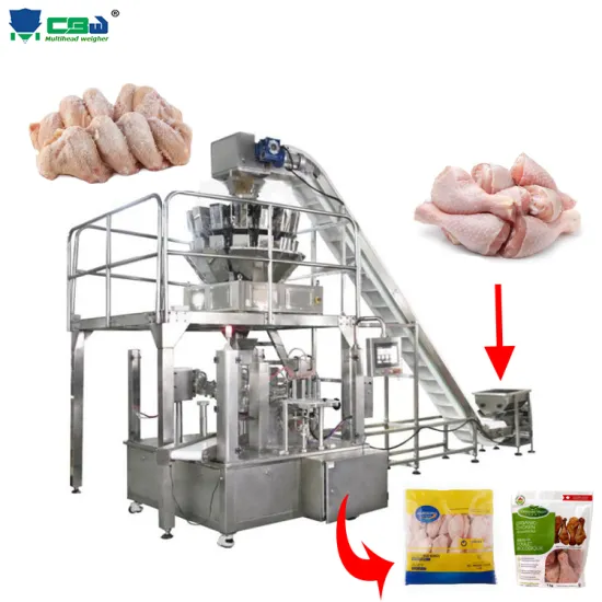 Automatic Frozen Vegetable Food Chicken Ball Weighing and Packing Machine