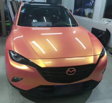 High Polymeric Coral Pink Metallic Color Shifting Vinyl