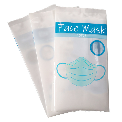 sponge mask plastic PP zipper bag