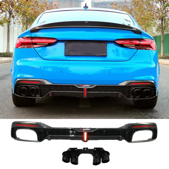 2020-2022 RS5 Carbon Fiber Diffuser for Audi A5/S5 B9.5 Rear Bumper Upgrade