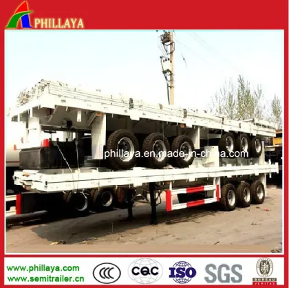 40ft Flatbed Cimc Container Semi Trailer / Container Trailer