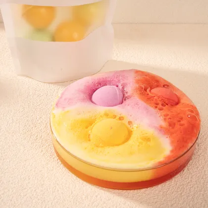 ORCHARD DE FLORE Luxury Bath Bomb Gift Set - Custom Christmas Spa Fizzies Natural Organic Vegan Lavender Rose Scent Rainbow Bath