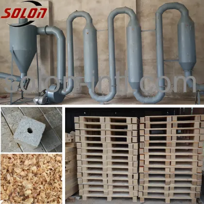 Hot airflow pipe dryer / sawdust drying machine