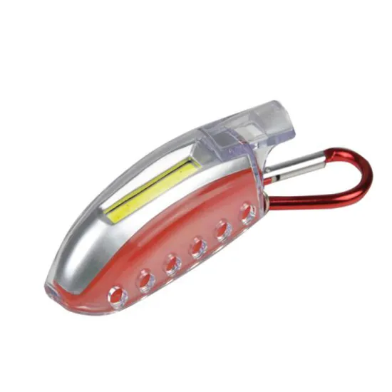 COB Mini LED Keychain Flashlight with Whistle