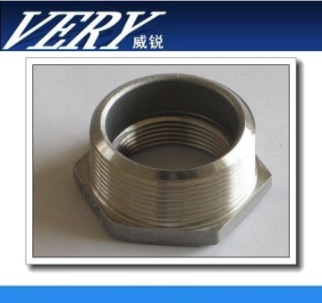 Threaded stainless steel metric reducing bushing