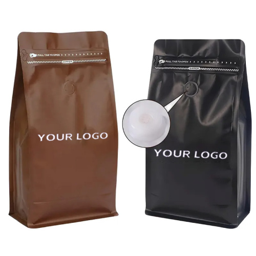 Bolso de café de café compostable personalizado personalizado